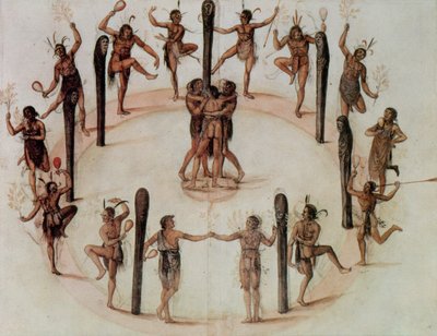Indians Dancing by John White